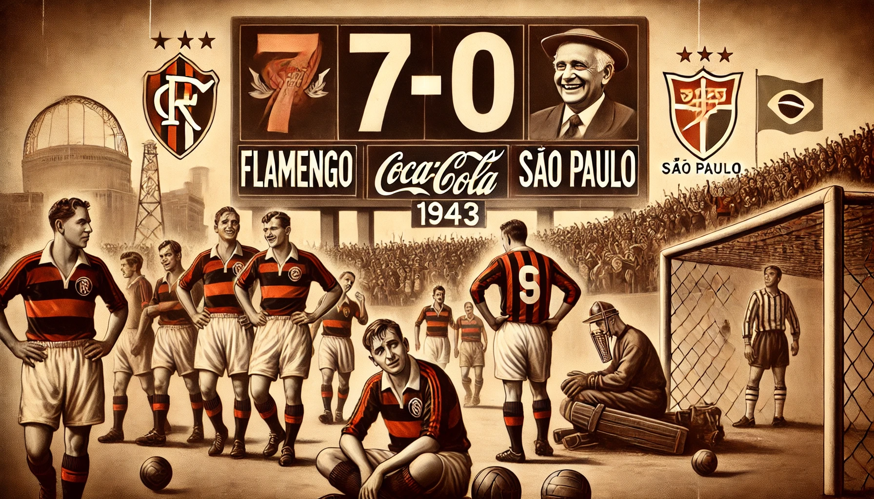 A Maior Goleada Sofrida pelo Flamengo: A Derrota de 7 a 0 para o São Paulo em 1943