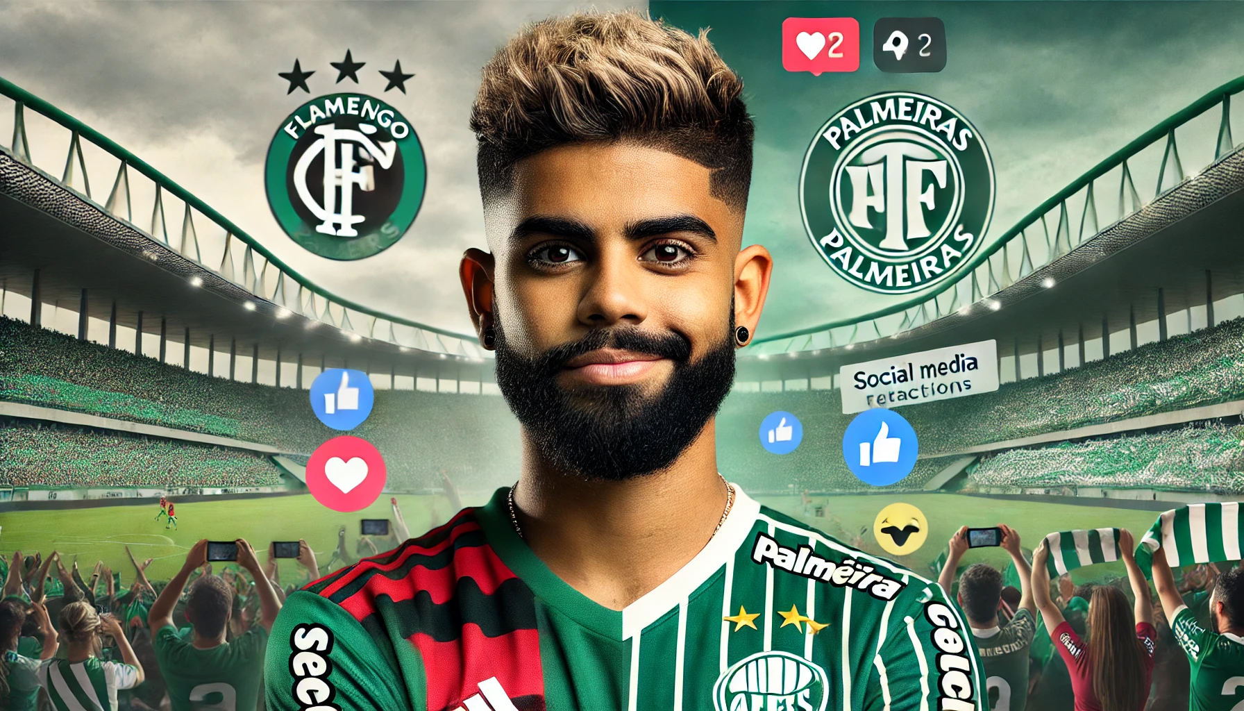 "Vocês Estão Chatos" - Gabigol Provoca Torcedores do Flamengo Após Foto com Camisa do Palmeiras